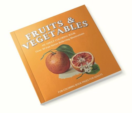 Fruits and Vegetables Coloring Book, Over 30 Illustrations